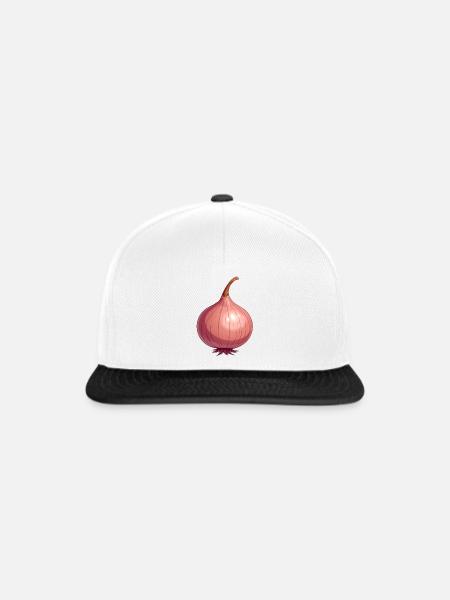 Zwiebel - Snapback Cap - Weiß/Schwarz
