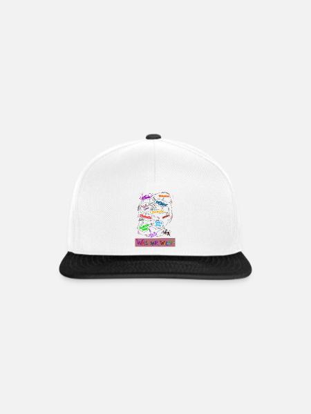 Was ihr wollt Mural - Snapback Cap - Weiß/Schwarz