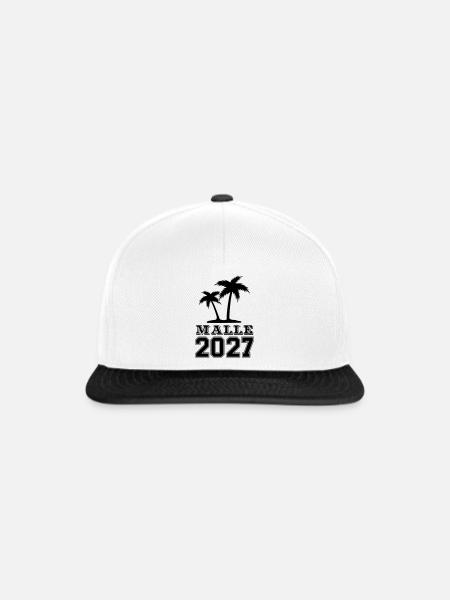 Malle 2027 - Snapback Cap - Weiß/Schwarz
