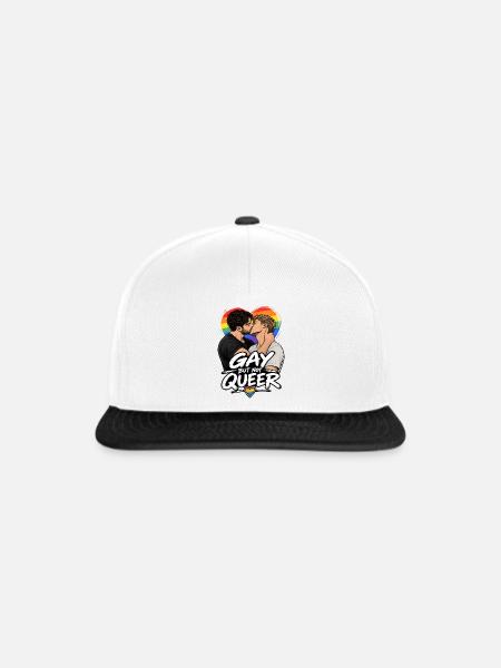 Schwul, aber nicht queer - Snapback Cap - Weiß/Schwarz