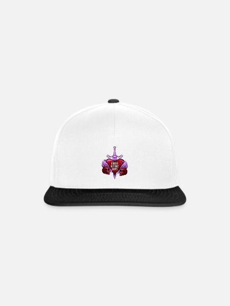 Books Before Boys - Snapback Cap - Weiß/Schwarz