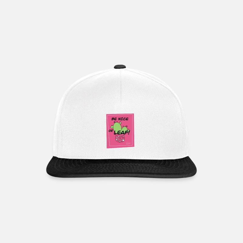 Friendly Cactus - Snapback Cap - Weiß/Schwarz