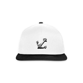 Côte Nord Hambourg Allemagne Kiel Hanse l’ancre - Casquette snapback - blanc/noir - Devant