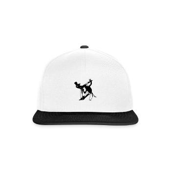 Capoeira Duo (b) - Casquette snapback - blanc/noir - Devant