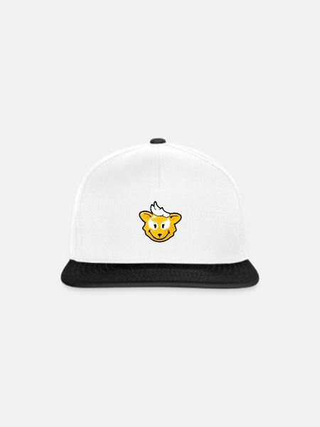 Smiley Fox - Snapback Cap - Weiß/Schwarz