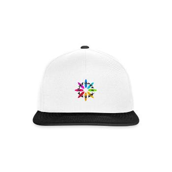 Live Love Kayak Kayaking Rowing Rower Canoe Rower - Snapback Cap - Weiß/Schwarz - Vorne