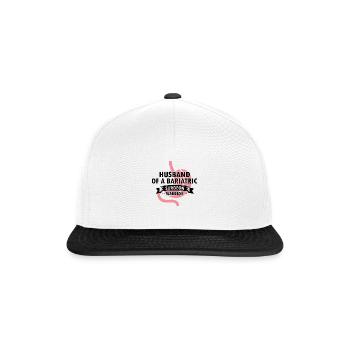 Gastric Bypass and Gastric Bypass Operation Design - Snapback Cap - white/black - Front