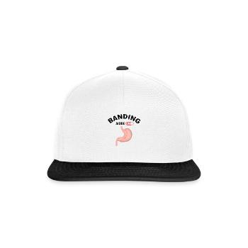 Conception de chirurgie gastrique pour un patient ayant subi un pontage gastrique - Casquette snapback - blanc/noir - Devant
