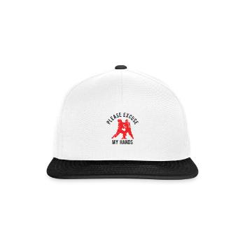 Koreanischer Kampfsport Taekwondo - Snapback Cap - Weiß/Schwarz - Vorne
