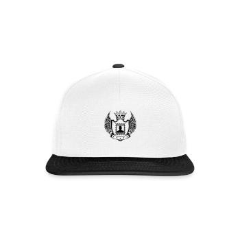 Timbre des armoiries - Casquette snapback - blanc/noir - Devant