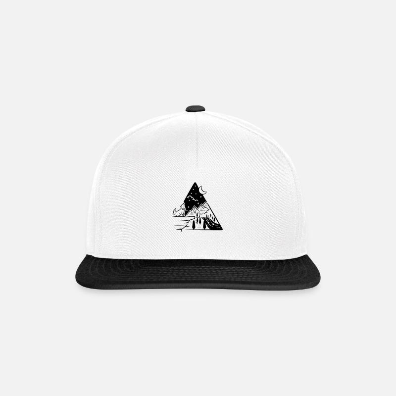 Wolf - Snapback Cap - Weiß/Schwarz