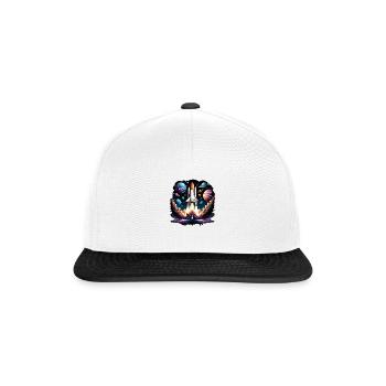 Rakete Astronaut Weltall Geschenk SpaceShuttle - Snapback Cap - Weiß/Schwarz - Vorne