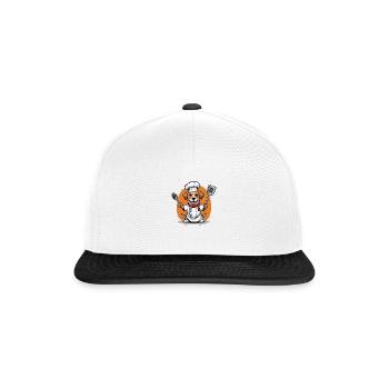 Dog Chef Dog Friends Gift Cooking BBQ - Snapback Cap - white/black - Front