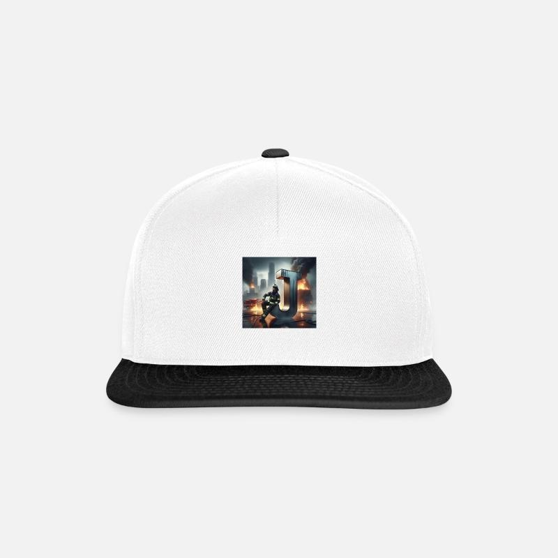 Feuerwehr - Snapback Cap - Weiß/Schwarz
