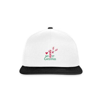 My First Christmas - Snapback Cap - white/black - Front