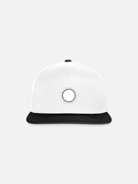BLASON PERSONALISABLE - Casquette snapback - blanc/noir