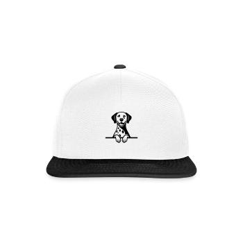 Dalmate - Casquette snapback - blanc/noir - Devant