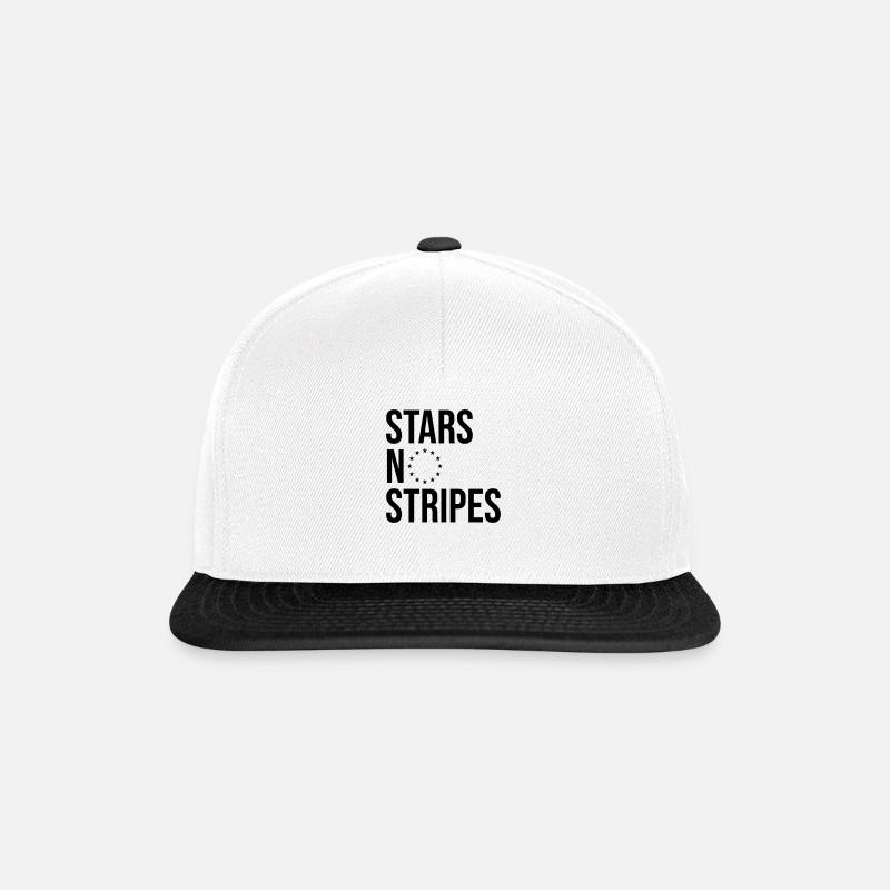 étoiles sans rayures - Casquette snapback - blanc/noir