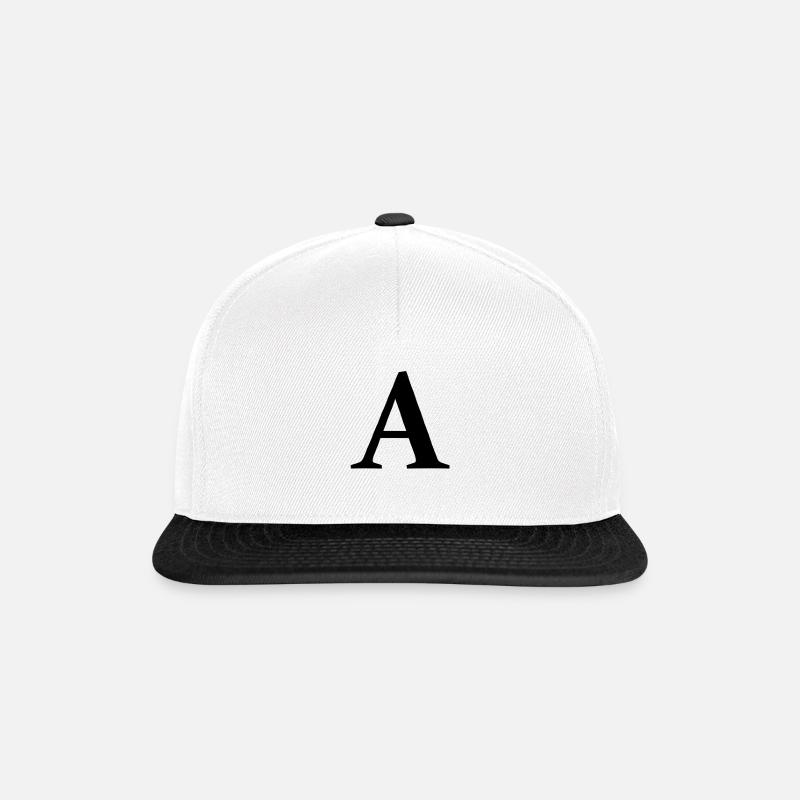 A - Snapback Cap - Weiß/Schwarz