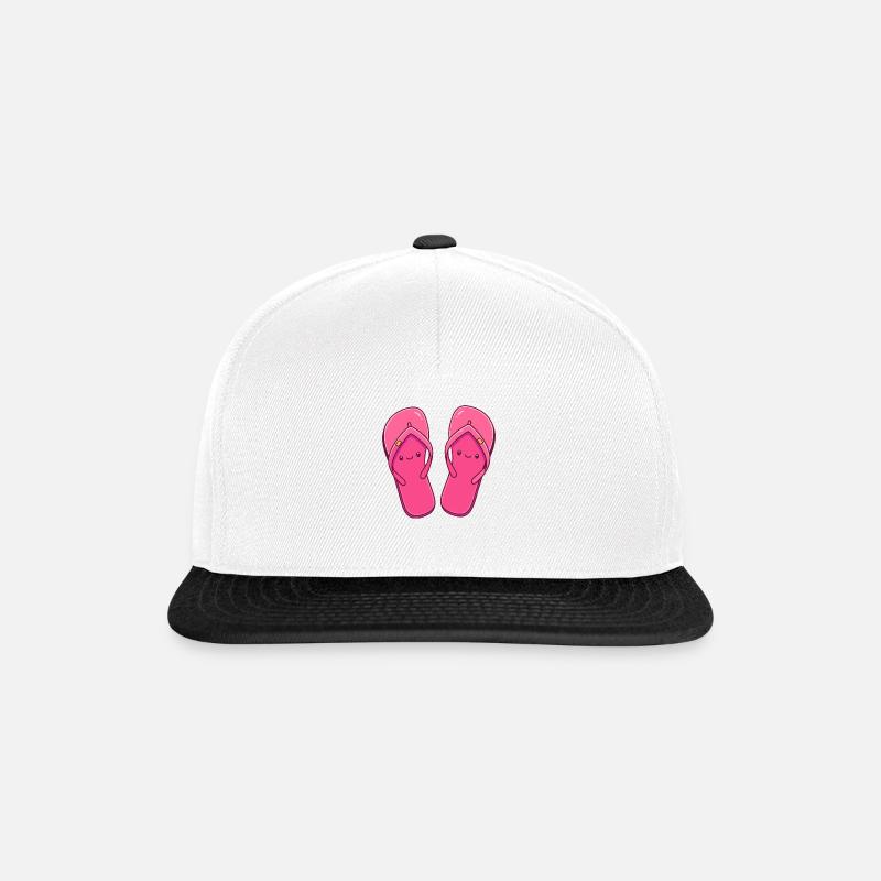 flip&flop - Snapback Cap - Weiß/Schwarz