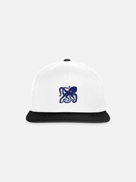Kraken - Snapback Cap - Weiß/Schwarz