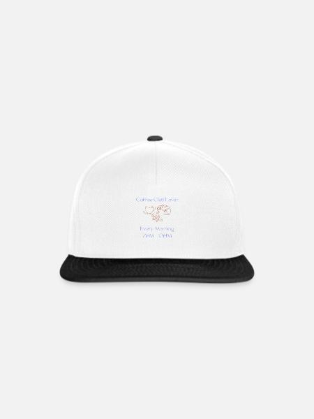 Coffee Club Lover - Snapback Cap - Weiß/Schwarz