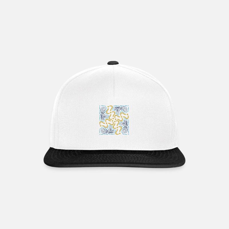 Was?! - Snapback Cap - Weiß/Schwarz