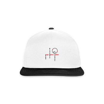 Black Hole - Large Hadron Collider - Snapback Cap - Weiß/Schwarz - Vorne