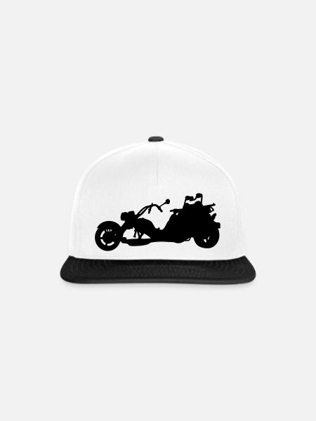 Trike - Snapback Cap - Weiß/Schwarz