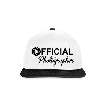 Photographer - Snapback Cap - white/black - Front