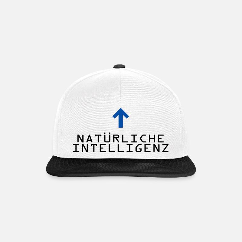 Natürliche Intelligenz - Snapback Cap - Weiß/Schwarz