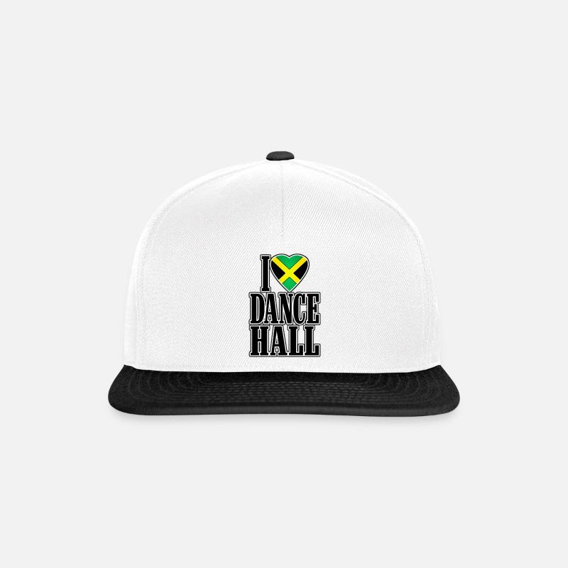 i love dance hall - Snapback Cap - white/black