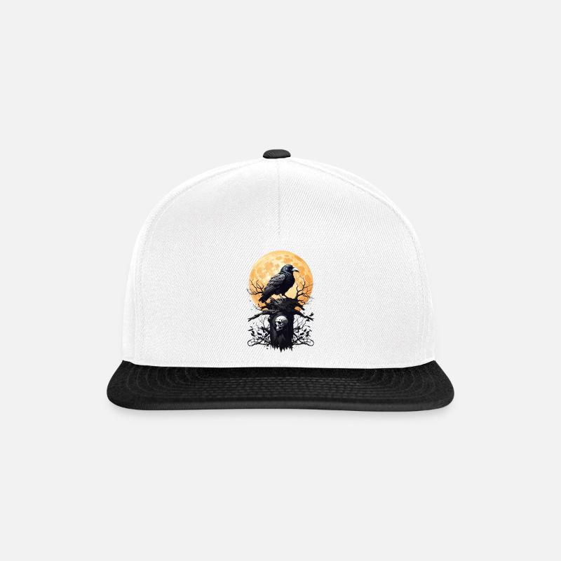 Schwarzer Rabe - Snapback Cap - Weiß/Schwarz