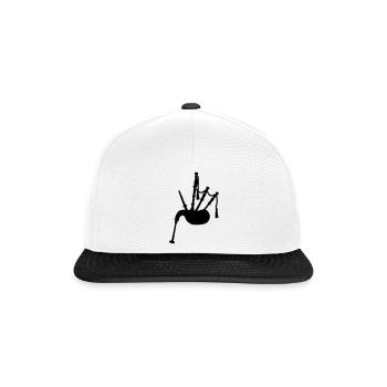 Dudelsack - Snapback Cap - Weiß/Schwarz - Vorne