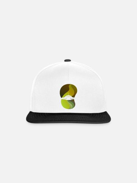 Mars Ufo Raumschiff - Snapback Cap - Weiß/Schwarz