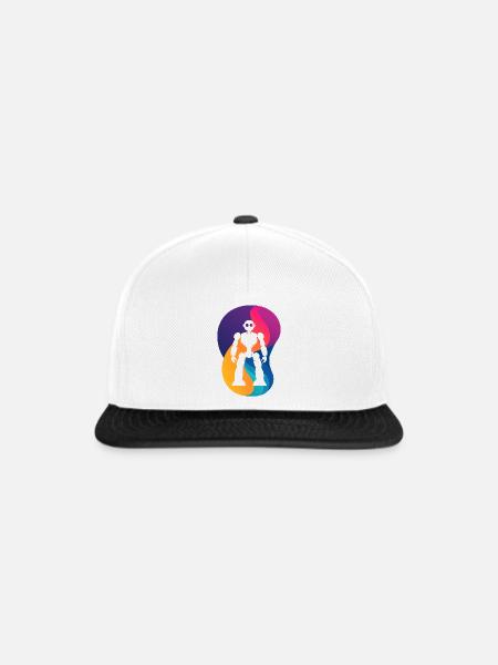 Roboter Tech Technologie - Snapback Cap - Weiß/Schwarz
