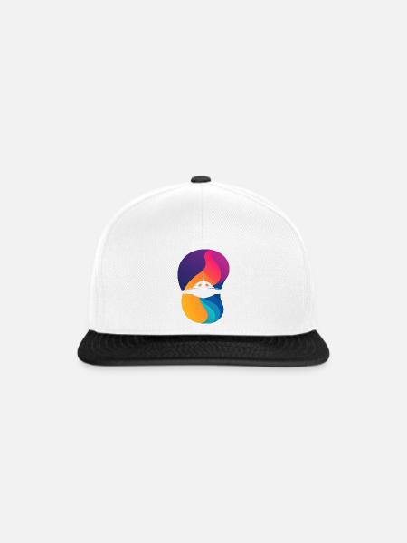 Raumschiff Mars Invasion - Snapback Cap - Weiß/Schwarz