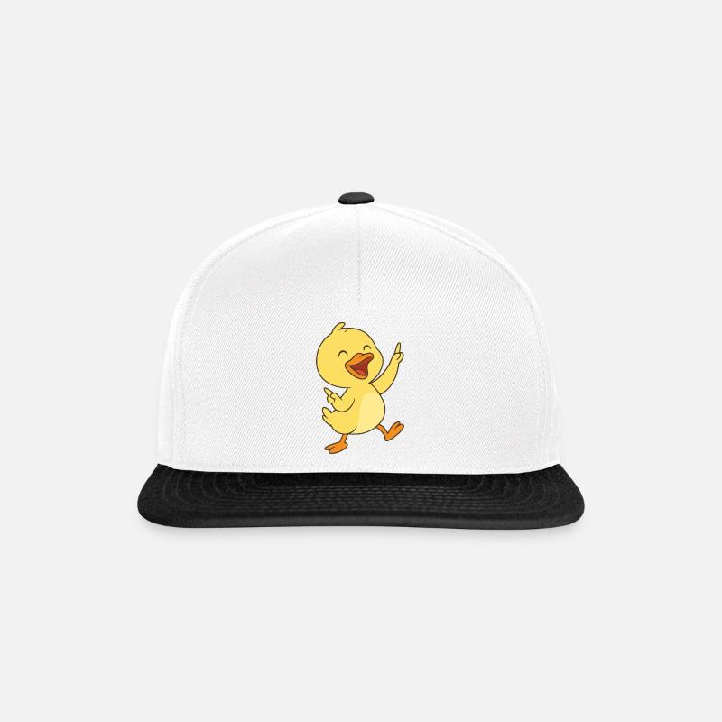 Canetons dansants - Casquette snapback - blanc/noir