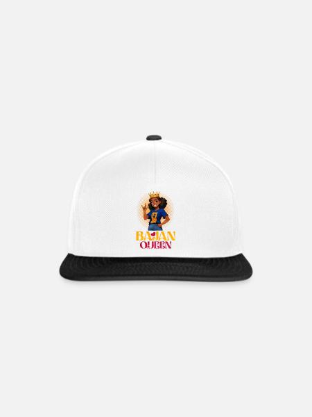 Barbados Queen Baja Queen - Snapback Cap - Weiß/Schwarz