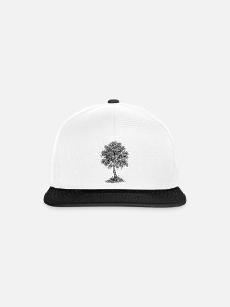 Birke - Snapback Cap - Weiß/Schwarz