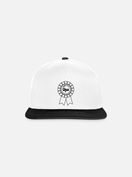 Coolster Opa - Snapback Cap - Weiß/Schwarz