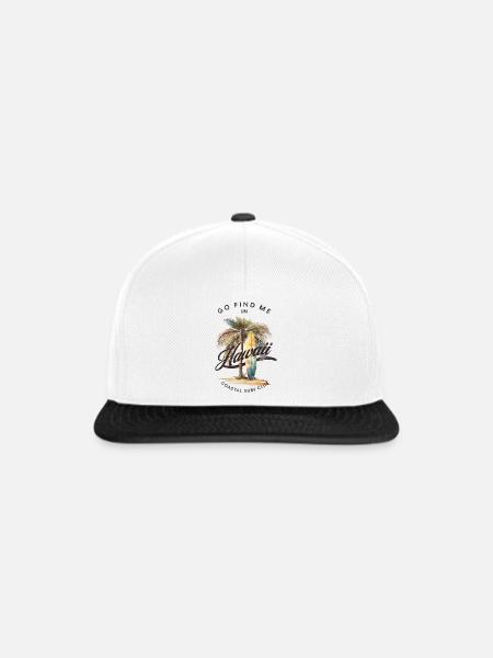 Hawaii Surfclub - Snapback Cap - Weiß/Schwarz