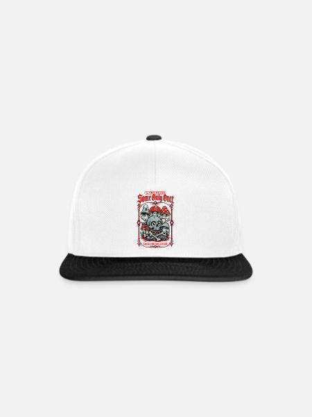 Einige nur einmal Bio-Pflanzenliebhaber - Snapback Cap - Weiß/Schwarz