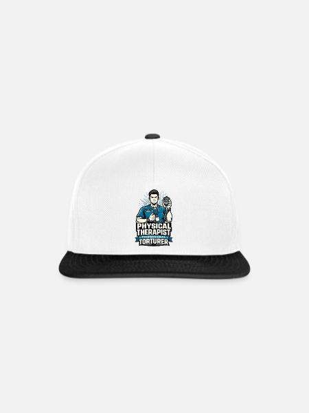 Physiotherapeut Professioneller Folterer - Snapback Cap - Weiß/Schwarz