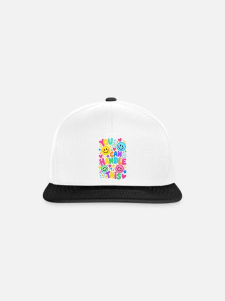 You Can Handle This Positiver Motivationsspruch - Snapback Cap - Weiß/Schwarz