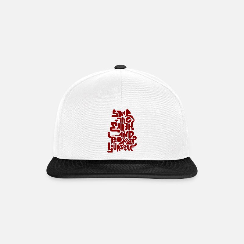 saveprotect_1f - Snapback Cap - white/black