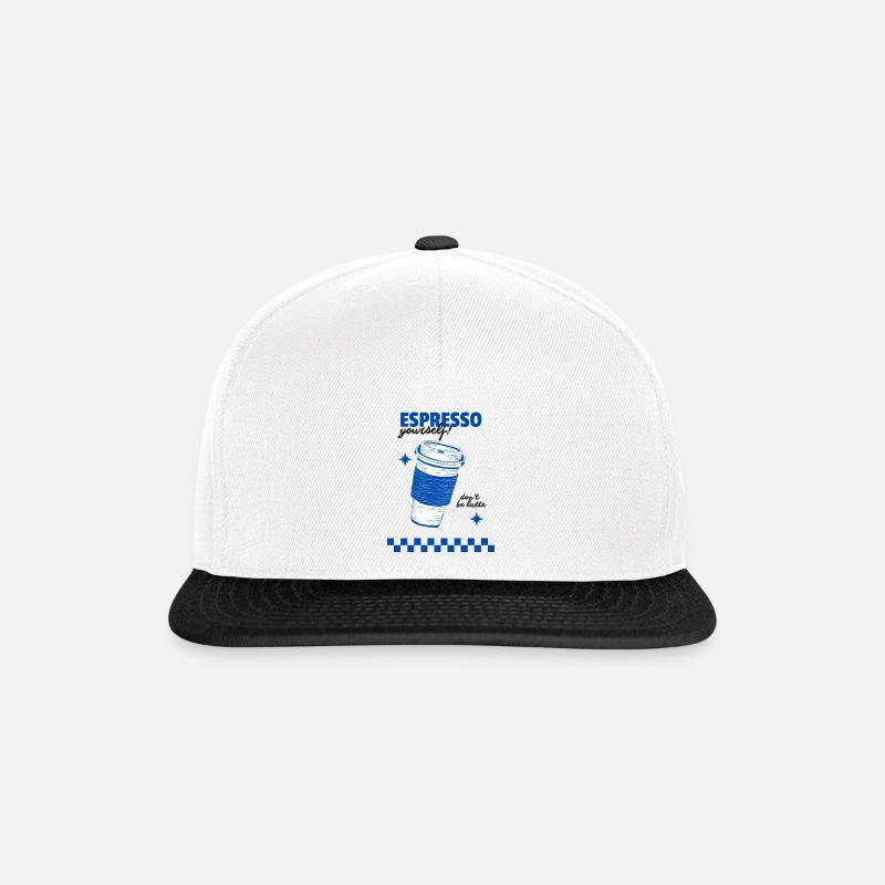 Espresso vous-même - Casquette snapback - blanc/noir