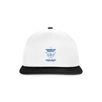 Crêpes pour les champions - Casquette snapback - blanc/noir - Devant