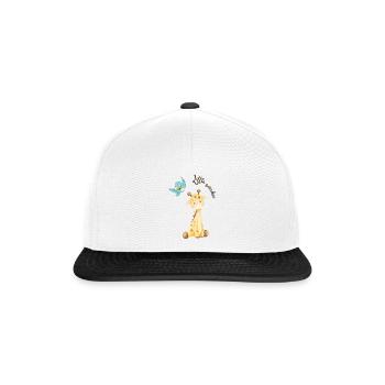 "little wonder" - Snapback Cap - Weiß/Schwarz - Vorne
