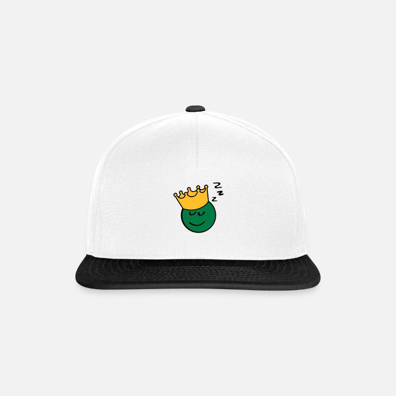 Peas king sleep - Snapback Cap - white/black